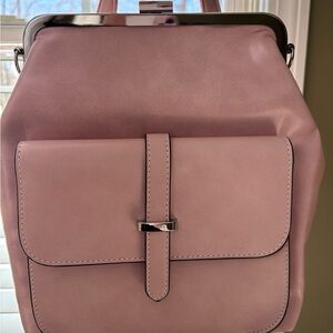 Grace’s Bags Mauve Women's Leather Backpack